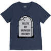 delete my browser history V-Neck Tee