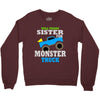 monster truck shirt for boys toddlers Crewneck Sweatshirt