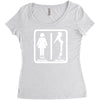 your girlfriend vs my girlfriend funny pub jokr  impress your friends! Women's Triblend Scoop T-shirt