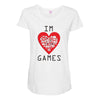 IM LOVE GAMES Maternity Scoop Neck T-shirt