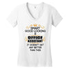 Smart Good Looking Office Assistant Doesnt Get Better Than This Women's V-Neck T-Shirt