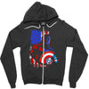 i'm the captain in the war Zipper Hoodie