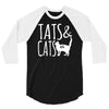 tats and cats 3/4 Sleeve Shirt
