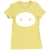 big hero 6 baymax head eyes Ladies Fitted T-Shirt