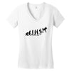 bike evolotions Women's V-Neck T-Shirt