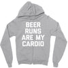 beer run cardio Zipper Hoodie