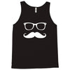 mustache glasses nerd Tank Top