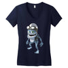 funny crazy frog, ideal gift or birthday present Women's V-Neck T-Shirt
