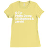 tribe called quest names Ladies Fitted T-Shirt