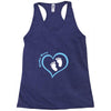 Custom baby boy name maternity design Racerback Tank
