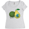 vegan world Women's Triblend Scoop T-shirt