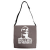 rollins for president Adjustable Strap Totes