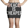 peace is cheaper awesome (2) Mini Skirts
