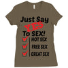 Yes To Sex! Ladies Fitted T-Shirt