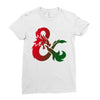 dungeons dragons logo Ladies Fitted T-Shirt