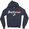 sagittarius zodiac rose Zipper Hoodie