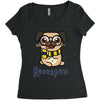 ravenpaw pug Women's Triblend Scoop T-shirt