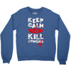 Keep Calm And Kill Zombies Crewneck Sweatshirt