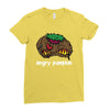 angry pumkin Ladies Fitted T-Shirt