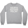 death before decaf (2) Crewneck Sweatshirt
