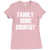 family, guns, country Ladies Fitted T-Shirt
