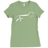 uffington horse Ladies Fitted T-Shirt