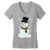 christmas snowman Women's V-Neck T-Shirt