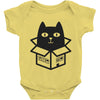 cats love boxes Baby Onesie