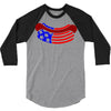 us hot dog 3/4 Sleeve Shirt