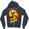 ninja panda Zipper Hoodie