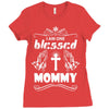 I Am One Blessed Mommy Ladies Fitted T-Shirt