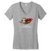 super lazy Women's V-Neck T-Shirt