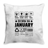 Born In January Throw Pillow