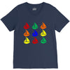 color ful V-Neck Tee