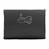 funny rude fingers ideal birthday gift or present Accessory Pouches