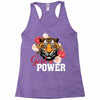 Girl Power White Write Racerback Tank