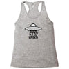 stay weird Racerback Tank