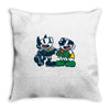cupman and robin Throw Pillow