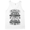 Real Kings Are Born On September 22 Tank Top