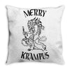 merry krampus Throw Pillow