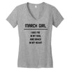 March Girl Women's V-Neck T-Shirt