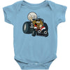 murky and lurky cruise round in their doom buggy Baby Onesie