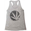 cannabis fingerprinting (black) Racerback Tank