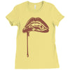 vampire lips Ladies Fitted T-Shirt