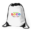 loco coco skul Drawstring Bags