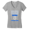 police officers dad Women's V-Neck T-Shirt