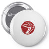Red Dinosaur Pin-back button