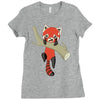 red panda Ladies Fitted T-Shirt