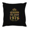 queens are born in 1976 Throw Pillow