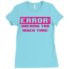 hacking error Ladies Fitted T-Shirt